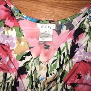 Guilty floral sleeveless midi dress